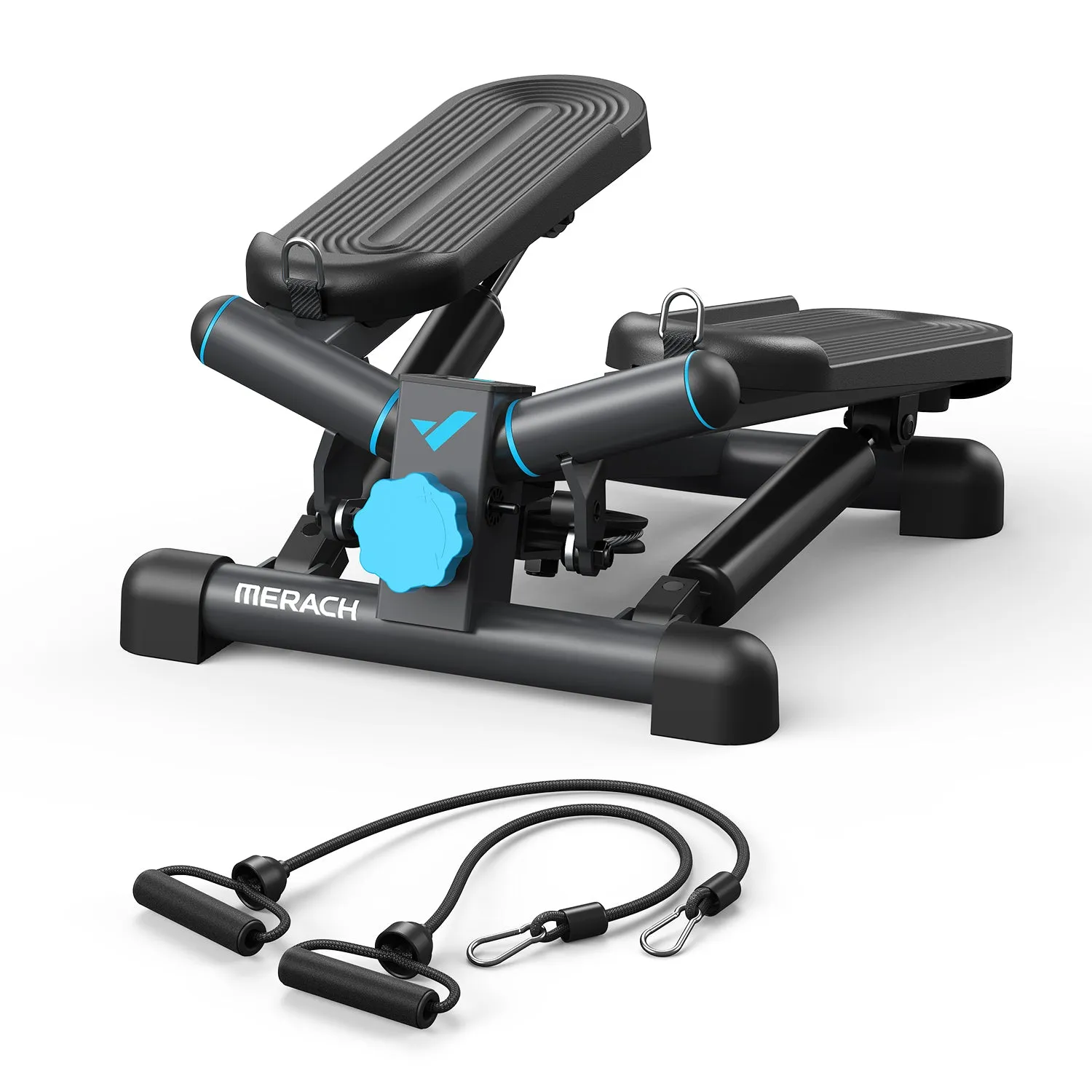 MERACH MR-2354 2-in-1 Mini Stepper, quiet hydraulic, swing and down step, LCD monitor, removable power ropes, 150 kg, photo 1