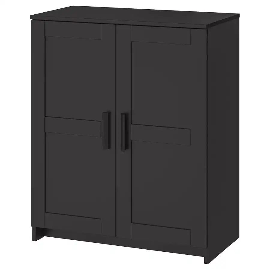 Black cabinet with doors BRIMNES Ikea, 78x95 cm, 3 available