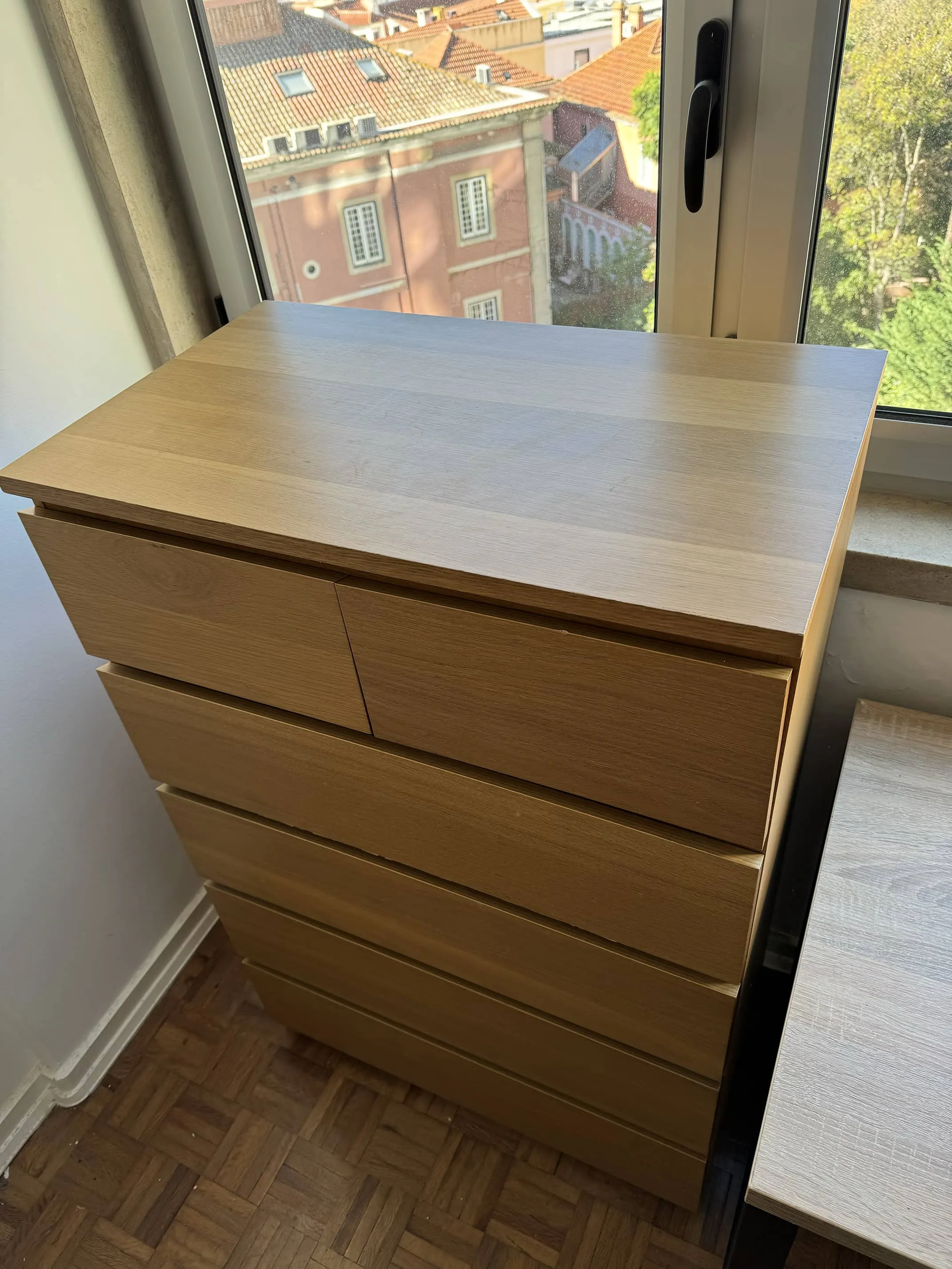 High wooden commode with 6 cases, 123cm high, photo 4