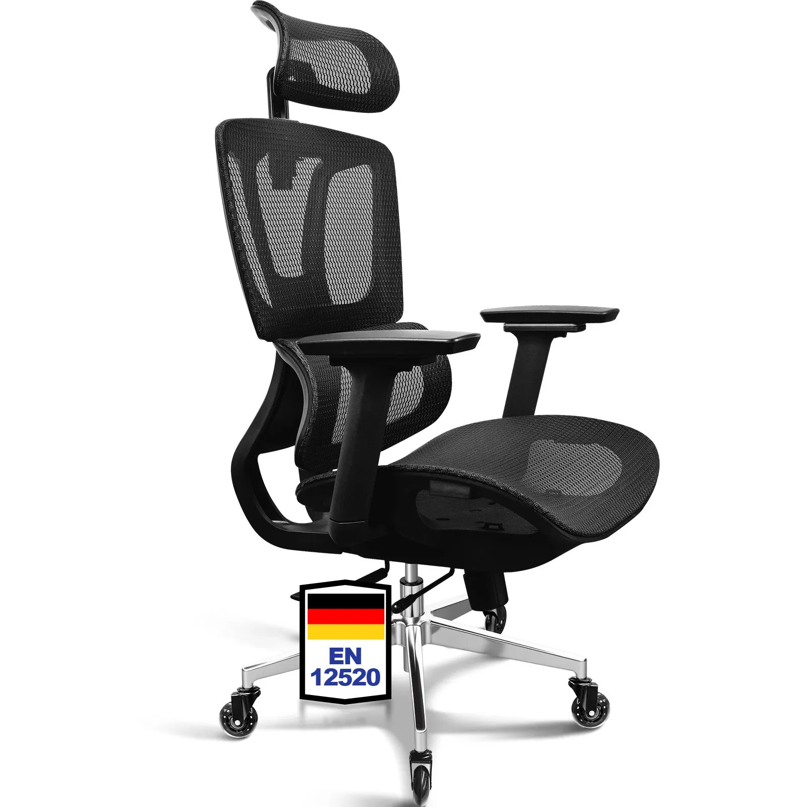 MELOKEA ReliefBack Pro Ergonomic Office Chair, full mesh, 4D armrests, adjustable seat depth, 150 kg, photo 2