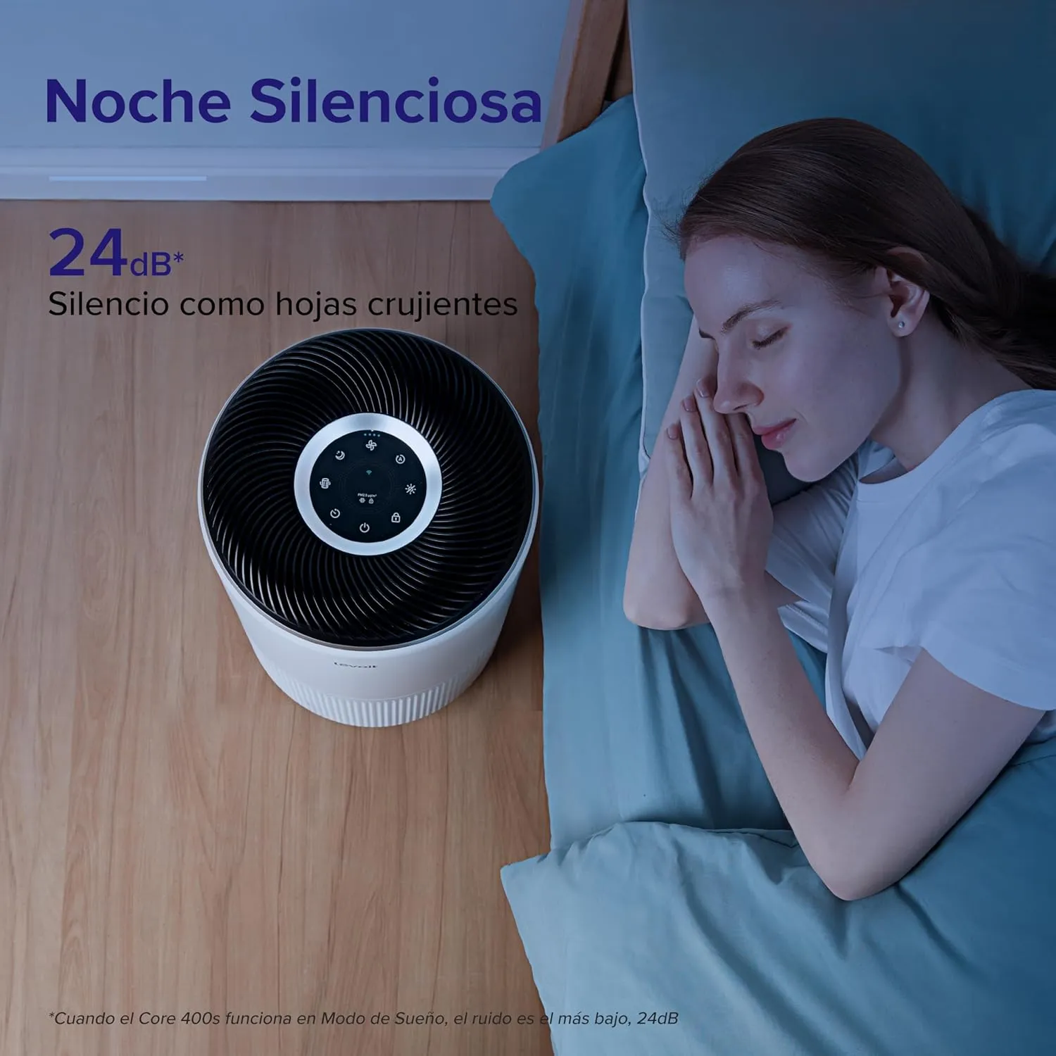LEVOIT Core 400S Smart Air Purifier, True HEPA, CADR 400 m3/h up to 83 m2, PM2.5 display, app and Alexa, photo 2