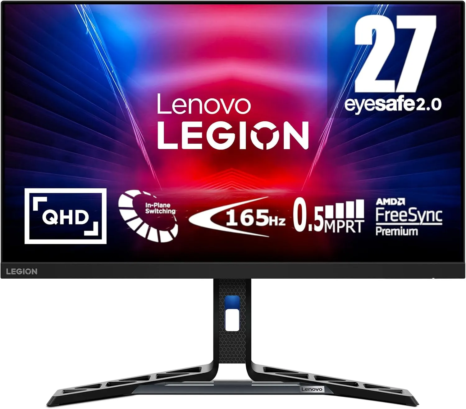 Lenovo Legion R27qe 27" QHD Gaming Monitor, 2560x1440 IPS 180Hz, 0.5ms, HDR400, rotates to vertical portrait mode, photo 4