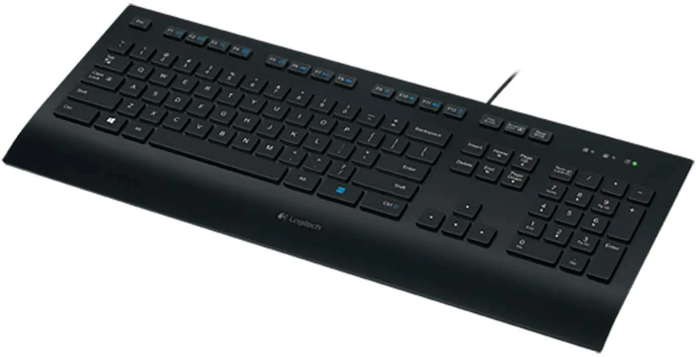 2 wired USB keyboards, take either or both: Unykach Nova K244 RGB in Portuguese layout, and Logitech K280e in US International layout, price is per keyboard, photo 5