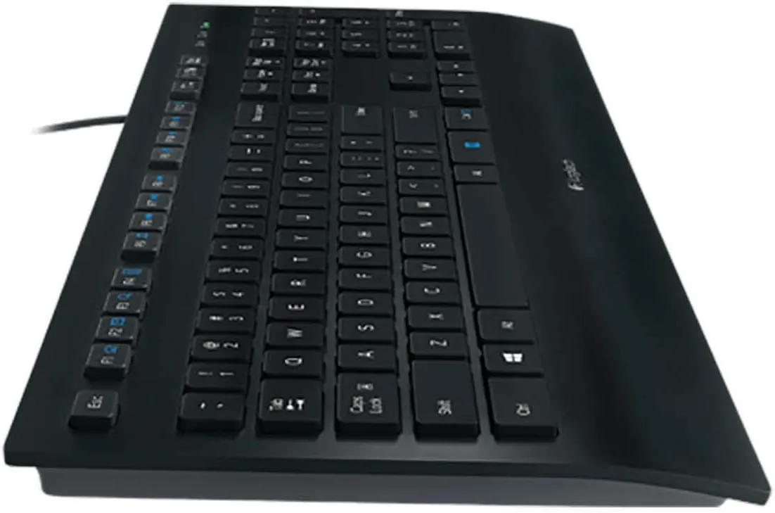 2 wired USB keyboards, take either or both: Unykach Nova K244 RGB in Portuguese layout, and Logitech K280e in US International layout, price is per keyboard, photo 6